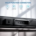 thumbnail image 3 of VEAT00L 2.2ch Indoor Wireless Bluetooth 5.0 Sound Bar with 3D Surround Sound & Powerful Bass, Black, VEAT00L, 3 of 6
