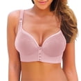 thumbnail image 1 of Women's Front Button Down Bra Pulls Breathable And Comfortable Retraction Breast Bra Bra Underwear, 1 of 3