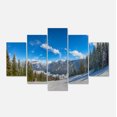 thumbnail image 2 of Alpes Autrichiennes Vues de la Piste de Ski - Impression sur Toile Paysage, 2 of 3