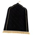 thumbnail image 1 of DOLITY Islamic Prayer Rug Home Embossing Soft Worship Kneel Thick Prayer Carpet Mat black, 1 of 9