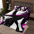 thumbnail image 2 of Erosebridal Modern Geometry Coverlet Set King, Striped Bedding Set, Futuristic Minimalism Decor 3pcs, 2 of 5