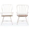 thumbnail image 4 of Baxton Studio Chaise de Salle à Manger Longford Windsor Blanche (Ensemble de 2), 4 of 4