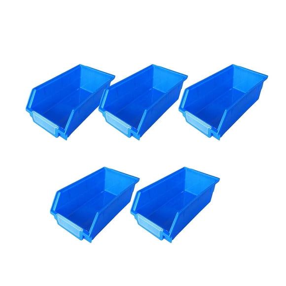 5X Tool Box Storage Bin Stacking Case Large Industrial Accessories Capacity Workshop Supplies Space Saving Hanging Holder Picking Bins Type 2