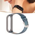thumbnail image 4 of Watch Bands, Skin Friendly Smart Watch Bands Comfortable Feeling Fashionable Retro  For  Mi Band 5 Blue Denim Black Shell,Blue Denim Gold Shell,Gray Denim Black Shell,Gray Denim, 4 of 8