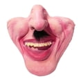 thumbnail image 2 of Funny Clown Mask Adult Latex Party Cosplay Halloween Party Horrible Half Face Mask, 2 of 4