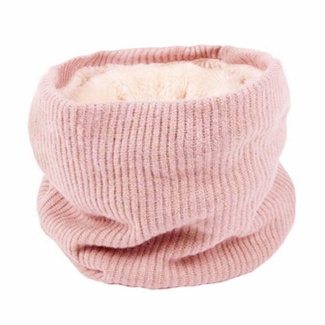 Infinity Scarf Winter Double-Layer Neck Warmer Knit Fleece Lined Circle Loop Scarves Gifts