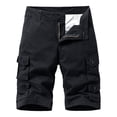 thumbnail image 1 of cllios Pantalon Cargo Classique pour Hommes Bermuda Décontracté Short de Travail Extérieur Jambe Droite Pantalon de Travail Léger Short de Randonnée avec Multiples Poches, 1 of 7