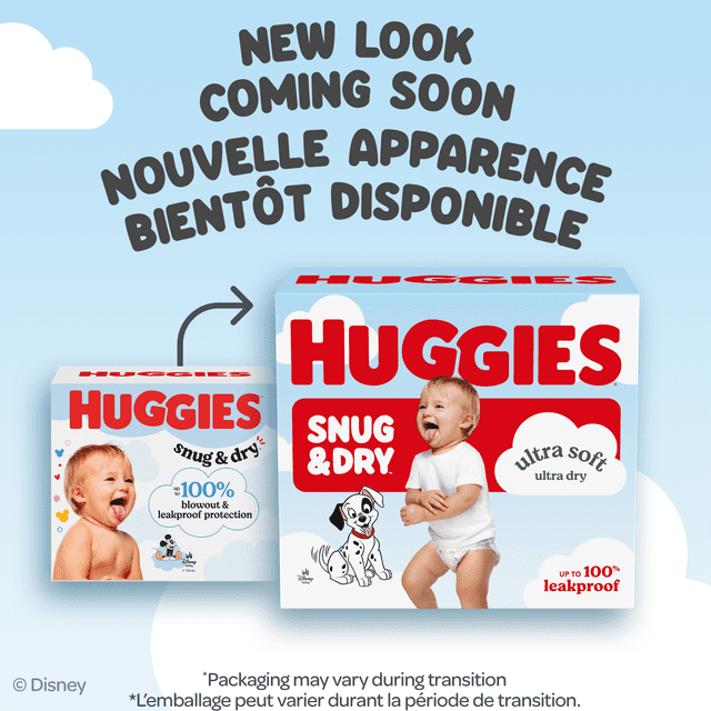 Huggies Snug & Dry Baby Diapers, Size 3 (16-26 lbs), 168 Count
