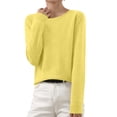 thumbnail image 2 of Timegard Womens Sweaters Crewneck Comfy Knit Pullover Fall Winter Casual Solid Color Long Sleeve Tops, 2 of 6