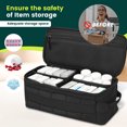 thumbnail image 4 of Vensio First Aid Bag Empty Pill Bottle Organizer Zippered Medical Storage Case Emergency Kit (black ), 4 of 9