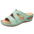 thumbnail image 2 of Dvkptbk Sandales Femmes Sandales Multicolores Brodées pour Femmes avec Semelle Compensée à Bout Ouvert Chaussures à Plateforme Chaussures pour Femmes, 2 of 4