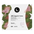 thumbnail image 4 of L. Liners for Women, Organic Cotton Top Layer, Regular Coverage, Pantiliners, 100 CT, 4 of 16