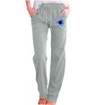 thumbnail image 1 of Birdeem Mode Femmes Décontracté Imprimé Élastique Pantalon Ample Droit Jambe Grand Pantalon Pantalon, 1 of 6
