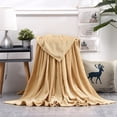 thumbnail image 3 of XZNGL Super Soft Throw Blankets Super Soft Warm Solid Warm Micro Plush Fleece Blanket Throw Rug Sofa Bedding, 3 of 3
