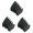 Style B, variante sur Milaget 3x Pieds de Support de Tambour Antidérapants Remplacement Entretien Absorption des Chocs Style Caoutchouc
