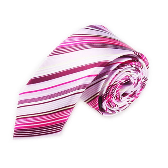 TopTie Unisex Necktie Solid Color Purple Skinny Tie