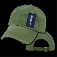 thumbnail image 1 of Decky 959-OLIVE Vintage Frayed Polo Caps, Olive, 1 of 1