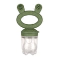 thumbnail image 1 of Ensemble distributeur et couvercle Haakaa pour aliments frais - Vert olive, à partir de 6 mois, 1 of 5
