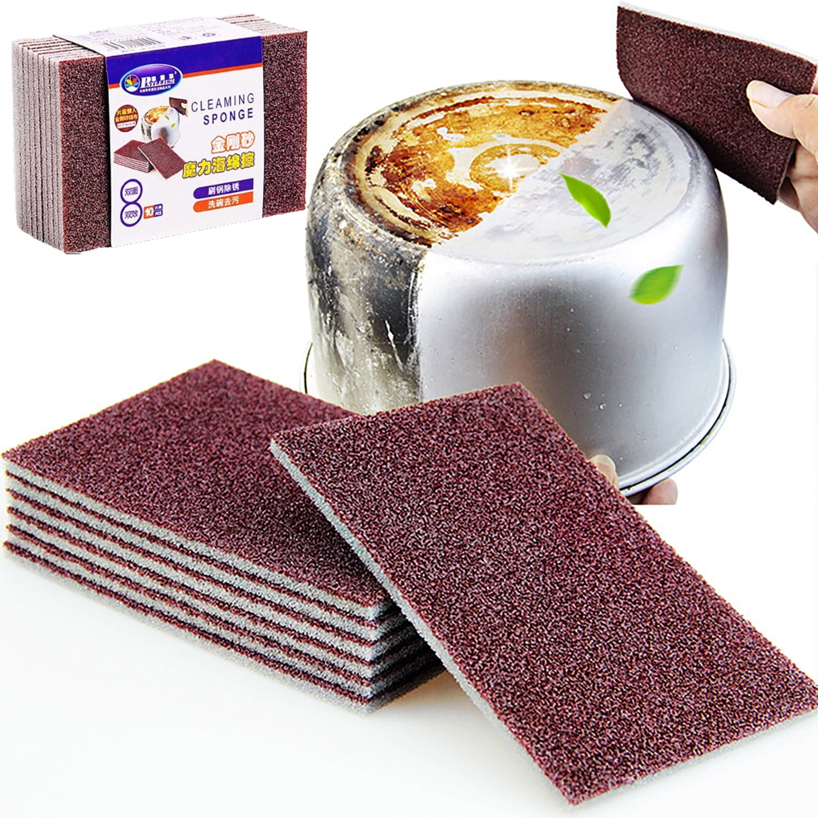 Amzcrzy Kitchen Supplies, Kitchen Utensils & Gadgets, 10PCS Carborundum Sponge Emery Sponges For Quickly Cleans Cleaning Sponge Kitchen Cleaning Tool Cleaning Sponge