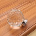 thumbnail image 3 of Poignée en Verre Cristal Poignée Sphérique pour Tiroir Poignée de Meuble Trou Unique - Transparent - 30mm, 3 of 9