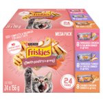 Friskies With Poultry in Gravy Variety Pack, Wet Cat Food 24 x 156 g
