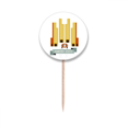 thumbnail image 1 of Singapore Suntec City Landmark Toothpick Flags Round Labels Party Decoration, 1 of 3