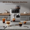thumbnail image 2 of AIRMSEN Espresso Machine with Grinder, Espresso Coffee Maker with Customized Grind Amount & Coffee Volume, Cold Brew Coffee Machine for Cappuccino Latte Americano, 2 of 9