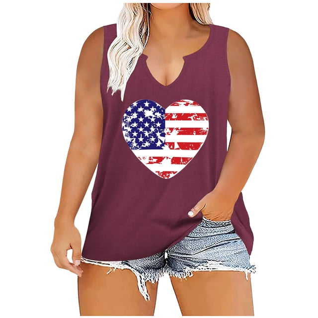 Birdeem Women Oversize Summer Women Printed V-Neck Tank Sleeveless Tee Plus Tops