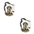 thumbnail image 1 of VONKY Dragon Fengshui Bell Good Luck Bless Home Decor Desk for Buddha 7x7x12cm 2Set, 1 of 6
