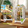 thumbnail image 2 of DIY Book Nook Kit Bookshelf Insert Decor Alley with Music Book Box Nook, 2 of 8