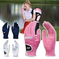 thumbnail image 4 of Golf Gloves Ladies Gloves Breathable Elastic Microfiber Non-slip Riding, 4 of 8