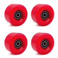 thumbnail image 4 of jinwen 4 Roues de Patinage à Roulettes - Roues Résistantes Accessoires pour Patins à Roulettes à Double Rangée Rouge, 4 of 9