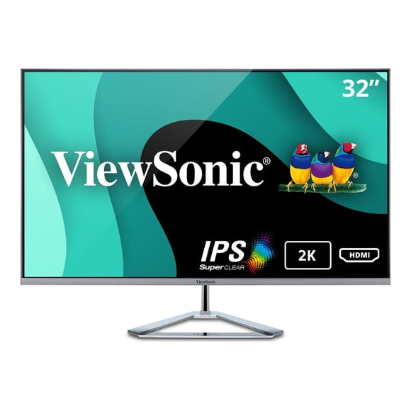 Viewsonic 32" Display, 2560 x 1440, Silver, VX3276-2K-MHD