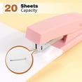 thumbnail image 3 of Stapler, Office Stapler, Small Staplers for Desk, Pink, 3 of 7