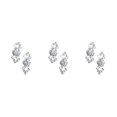 thumbnail image 3 of mmirethe 2 Pcs Pinces à Chaussures de Mariage Bijoux Robe de Fête pour Mariée Accessoires Chapeau Type B Ensemble de 3, 3 of 6