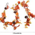 thumbnail image 3 of Dvkptbk Plastic Simulation Pumpkin Rattan Faux Pumpkin Rattan Halloween Pains Decoration Pinecone Maple Leaf Pumpkin Rattan Christmas Holiday Hanging Decoration, 3 of 6