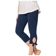 thumbnail image 1 of Leggings Capris Unis pour Filles Leggings Raccourcis d'Été pour Filles pour Danse Décontractée Bleu Marine 5 Ans, 1 of 8