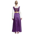 thumbnail image 2 of YUUMIN Tunique Superposée de Danse de Louange pour Femmes Longueur Cheville Coupe Ample Robe Maxi Robe de Culte Liturgique Violet 4TG, 2 of 7