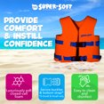 thumbnail image 3 of TRC Recreation Super Soft Child Life Jacket Vest, X Small, Sunset Orange, 3 of 8
