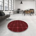 thumbnail image 4 of Ahgly Company Tapis de Zone Rectangulaire Transitionnel Rouge Bordeaux pour Intérieur, Lavable à la Machine, 6 Pieds x 9 Pieds, 4 of 7