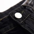 thumbnail image 4 of FYEGRE Jeans de Travail pour Hommes Jeans en Denim Classiques à Jambe Droite pour Tenue de Rue Décontractée Coupe Rétro Confortable Style Hop Tenue Quotidienne Pantalon Durable Noir 32, 4 of 7