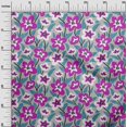 thumbnail image 3 of oneOone Velvet Dusty Gray Fabric Florals Fabric For Sewing Printed Craft Fabric By The Yard 58 Inch Wide, 3 of 4