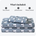 thumbnail image 4 of Bare Home Flannel Sheet Set - 100% Cotton - Deep Pocket - Twin, Penguin, 3-Pieces, 4 of 4