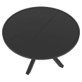 thumbnail image 4 of HOMETRENDS Steel Outdoor Extendable Dining Table, Charcoal, 4 of 12