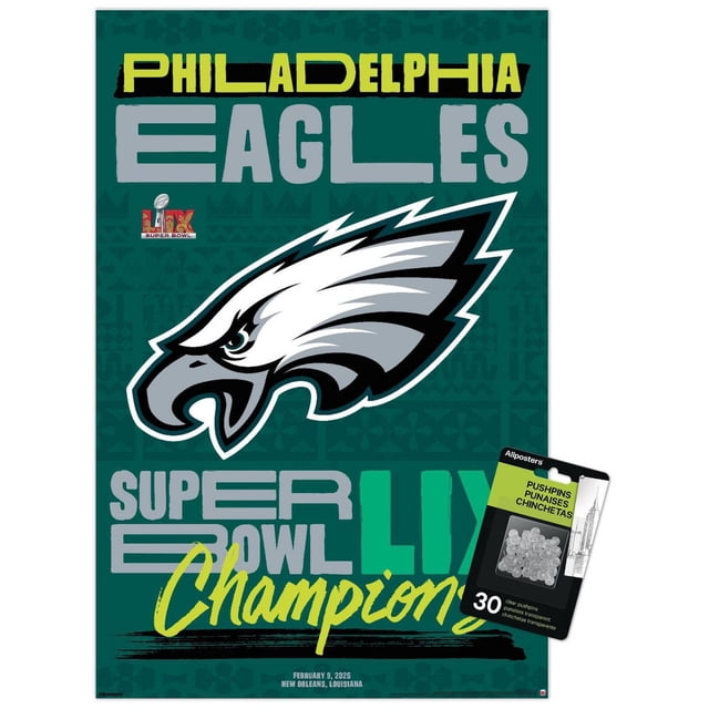 Logo de l'équipe NFL Philadelphia Eagles - Super Bowl LIX