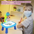 thumbnail image 3 of SNNROO Ensemble Table d'Activités et Chaise pour Enfants avec Planche à Dessin Couleurs Vives, 3 of 10