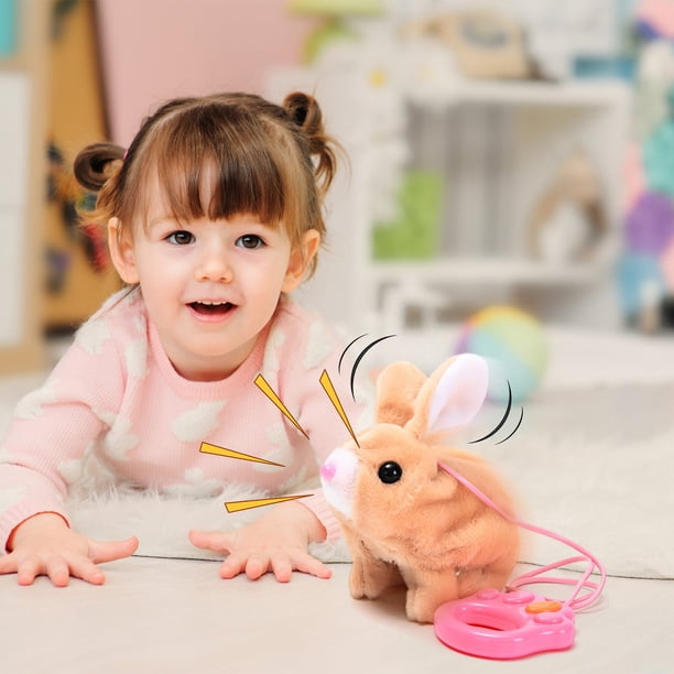 Plush Bunny Easter Toys for Kids,Walking Bunny Toys for Kids with