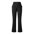 thumbnail image 4 of Bmisegm Jeans Cargo Amples Taille Haute pour Femmes, Noir, m, 4 of 6