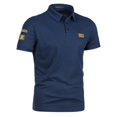 thumbnail image 1 of BOBOGOJP Polos de Golf pour Hommes à Évacuation de l'Humidité à Manches Courtes, Polo Décontracté (Marine, TG), 1 of 4