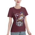 thumbnail image 2 of Women's Basic Short Sleeve T-Shirt Attacking Giant Mikasa Ackerman, 2 of 6
